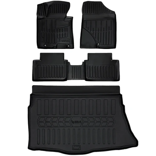 Dywaniki i mata gumowa do bagażnika zestaw 3D do Hyundai i30 II GD (2012-2017) hatchback