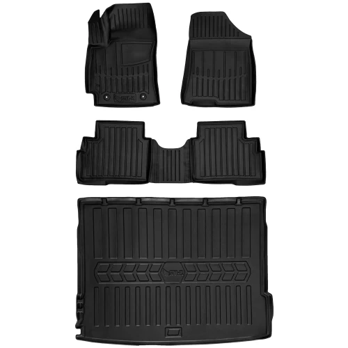 Dywaniki i mata gumowa do bagażnika zestaw 3D do Hyundai Kona II (od 2023) suv górna podłoga bagażnika z wyjątkiem wersji Electric (BEV) oraz od 2025 wersji wyposażenia EXECUTIVE, PLATINUM, N LINE