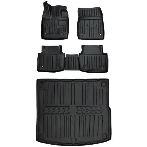 Dywaniki i mata gumowa do bagażnika zestaw 3D do Jaguar I-Pace (od 2018) suv