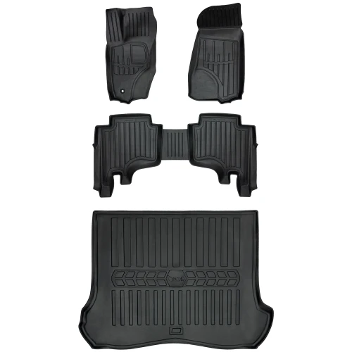 Dywaniki i mata gumowa do bagażnika zestaw 3D do Jeep Grand Cherokee III WK/WH (2004-2010) suv