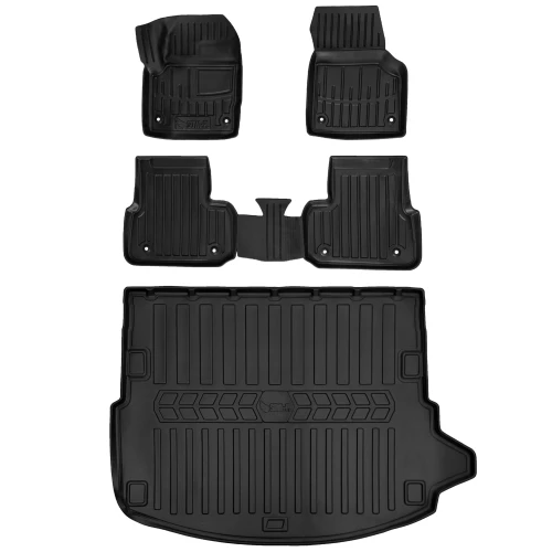 Dywaniki i mata gumowa do bagażnika zestaw 3D do Land Rover Discovery Sport L550 (2014-2019) suv