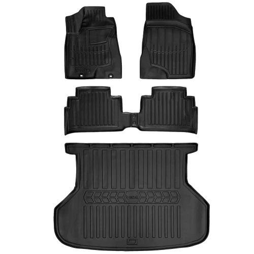 Dywaniki i mata gumowa do bagażnika zestaw 3D do Lexus RX II (2003-2008) suv