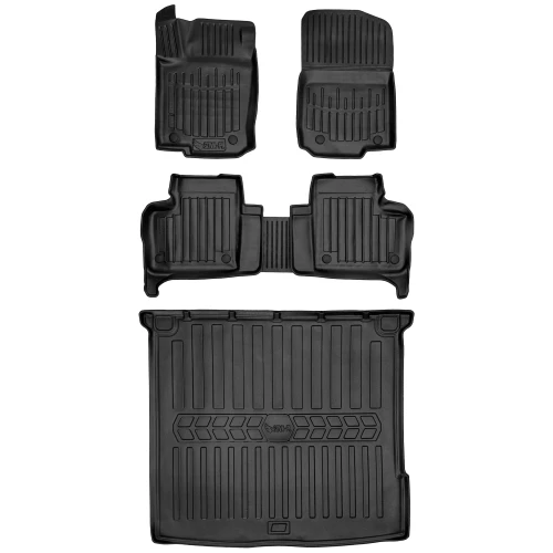 Dywaniki i mata gumowa do bagażnika zestaw 3D do Mercedes ML III W166 (2011-2015) suv