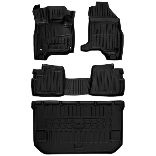 Dywaniki i mata gumowa do bagażnika zestaw 3D do Mitsubishi i-MiEV (2009-2021) hatchback