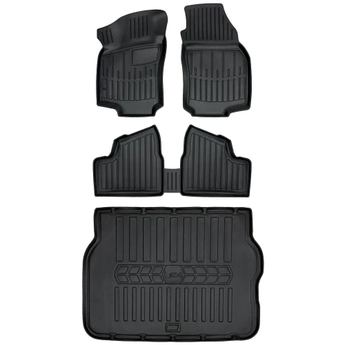 Dywaniki i mata gumowa do bagażnika zestaw 3D do Opel Astra G (1998-2004) hatchback