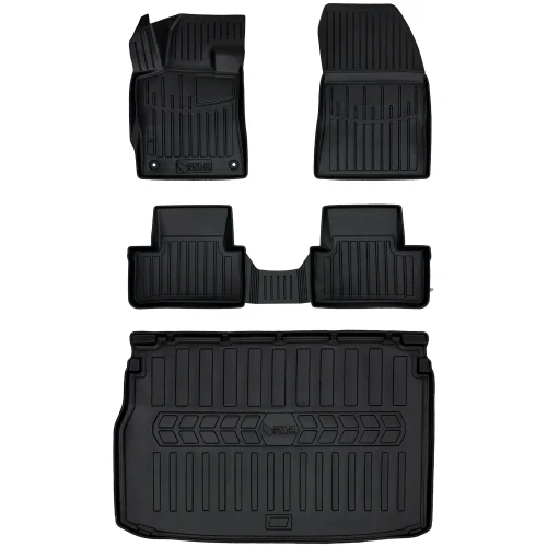 Dywaniki i mata gumowa do bagażnika zestaw 3D do Opel Astra L C02 (od 2021) hatchback