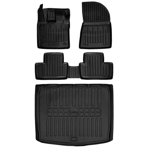 Dywaniki i mata gumowa do bagażnika zestaw 3D do Renault Captur II JB/JE (od 2019) suv dolna podłoga bagażnika wraz z E-TECH Hybrid (HEV)