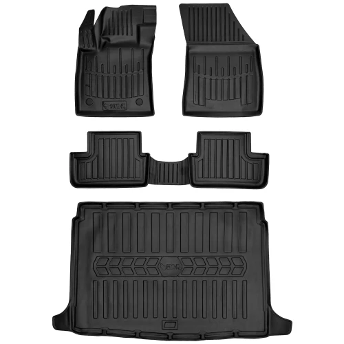 Dywaniki i mata gumowa do bagażnika zestaw 3D do Renault Megane IV (od 2015) hatchback