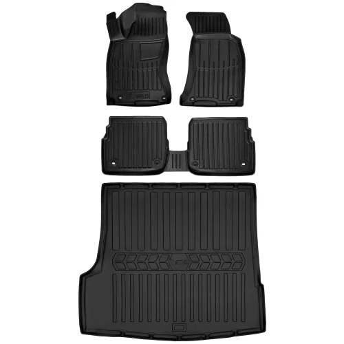Dywaniki i mata gumowa do bagażnika zestaw 3D do Skoda Superb I 3U (2001-2008) sedan