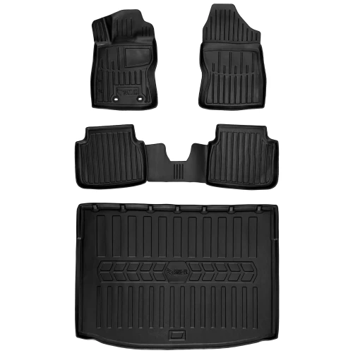 Dywaniki i mata gumowa do bagażnika zestaw 3D do Subaru Crosstrek GU (od 2023) suv