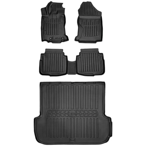 Dywaniki i mata gumowa do bagażnika zestaw 3D do Subaru Outback VI BT (od 2020) kombi