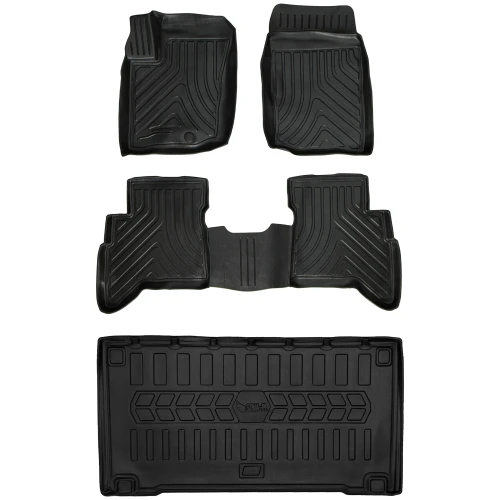 Dywaniki i mata gumowa do bagażnika zestaw 3D do Suzuki Grand Vitara I FT/GT (1998-2005) suv  5-drzwiowy