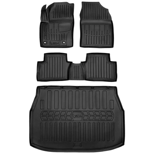 Dywaniki i mata gumowa do bagażnika zestaw 3D do Toyota IZOA EV (od 2019) suv  wersja Electric (BEV)