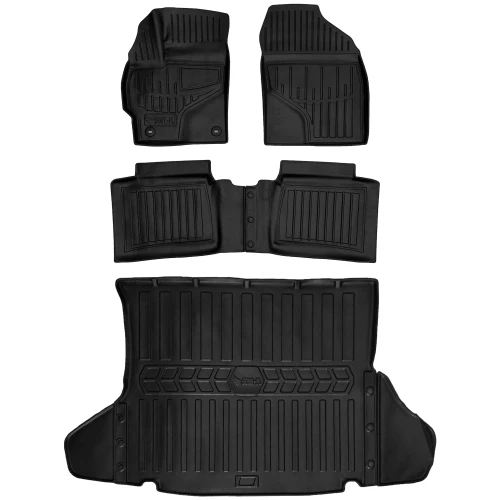 Dywaniki i mata gumowa do bagażnika zestaw 3D do Toyota Prius III ZHW30 (2009-2015) liftback