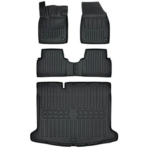 Dywaniki i mata gumowa do bagażnika zestaw 3D do Volkswagen ID.3 (od 2020) hatchback