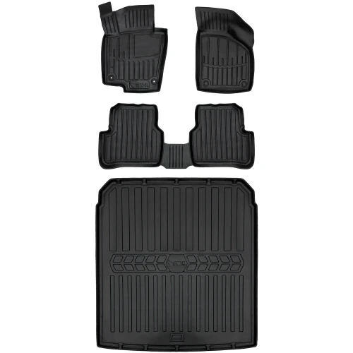 Dywaniki i mata gumowa do bagażnika zestaw 3D do Volkswagen Passat B6 (2005-2010) sedan