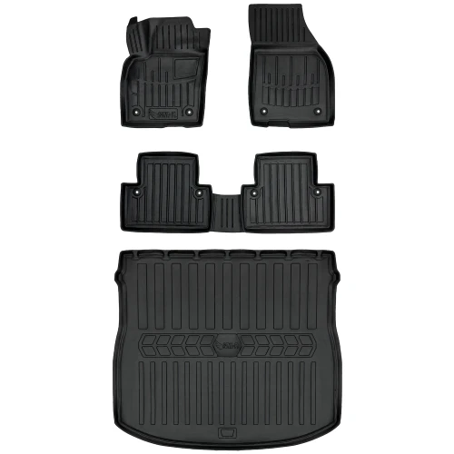 Dywaniki i mata gumowa do bagażnika zestaw 3D do Volvo S40 II (2004-2012) sedan