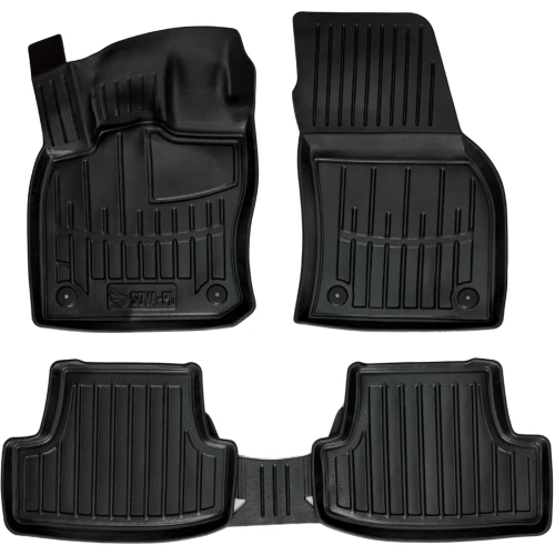 Dywaniki gumowe 3D korytka Audi Q2 (2016-2020) suv przed liftem