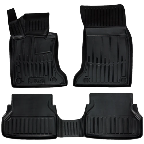 Dywaniki gumowe 3D korytka BMW Seria 5 E60 (2003-2010) sedan z napędem 2x4 (2WD)