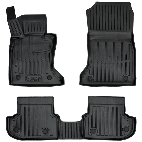 Dywaniki gumowe 3D korytka BMW Seria 5 F10 (2013-2017) sedan po lifcingu