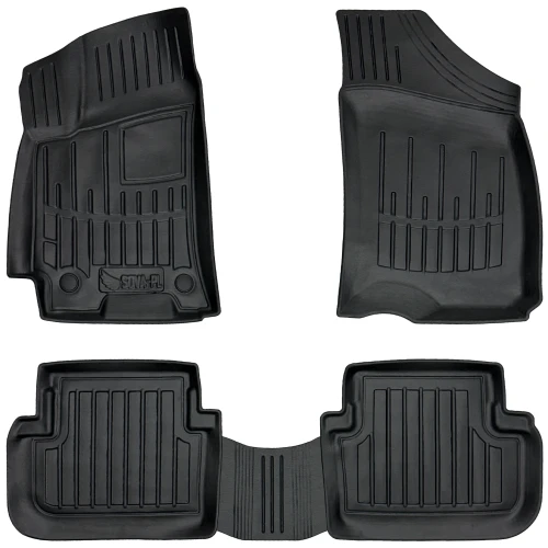 Dywaniki gumowe 3D korytka Daewoo Lanos (1997-2016) sedan