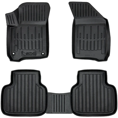Dywaniki gumowe 3D korytka Dodge Journey (2008-2020) suv dwa stopera po stronie kierowcy