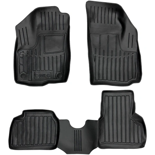 Dywaniki gumowe 3D korytka Fiat Doblo I (2000-2010) van