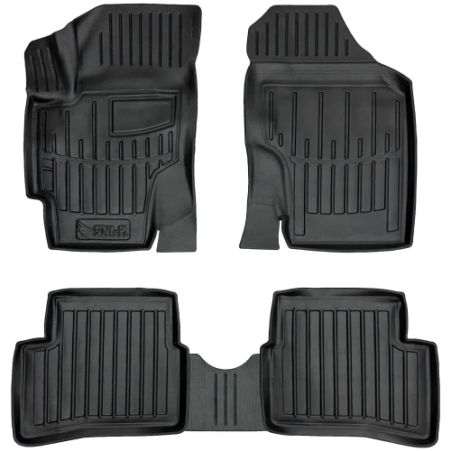 Dywaniki gumowe 3D korytka Kia Rio II DE (2005-2011) sedan, hatchback
