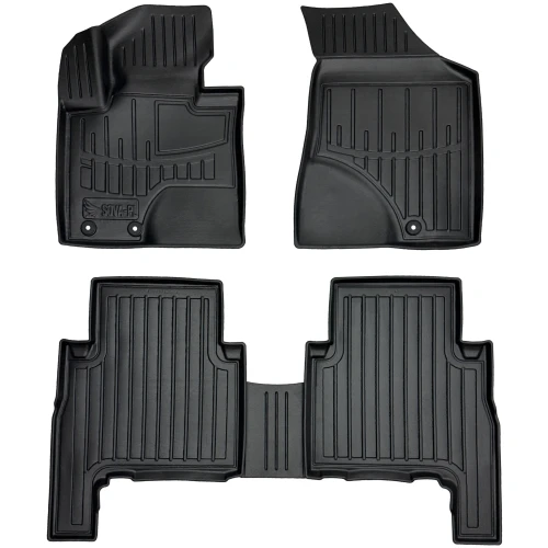 Dywaniki gumowe 3D korytka Kia Sorento II XM (2009-2012) suv przed liftem
