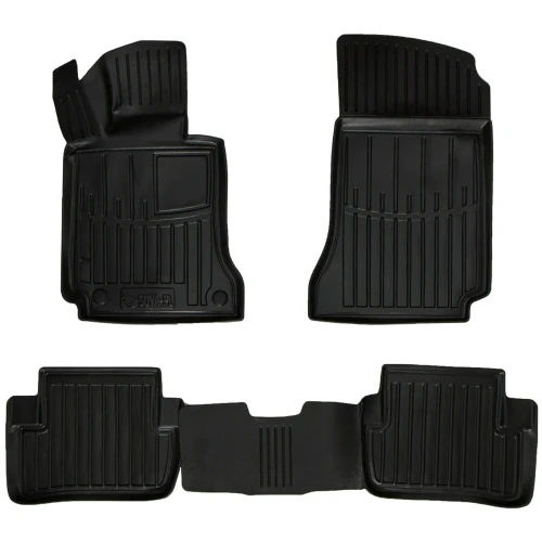 Dywaniki gumowe 3D korytka Mercedes Klasa C III W204 (2007-2014) kombi, sedan