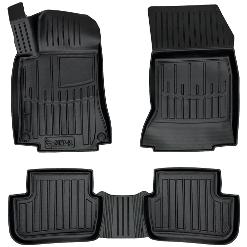 Dywaniki gumowe 3D korytka Mercedes Klasa B II W246 (2011-2018) minivan z wyjątkiem wersji Electric (BEV)