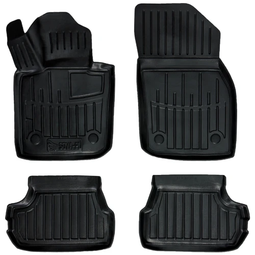Dywaniki gumowe 3D korytka Mini Cooper III F56 (2014-2023) hatchback 3-drzwiowy