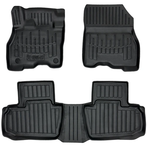 Dywaniki gumowe 3D korytka Nissan Leaf II ZE1 (od 2017) hatchback wersja Electric (BEV)