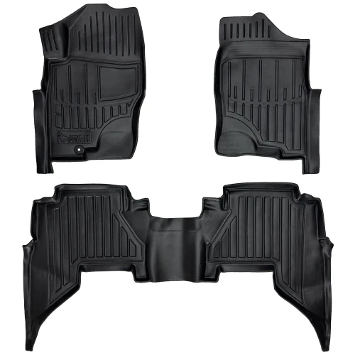 Dywaniki gumowe 3D korytka Nissan Pathfinder III R51 (2005-2010) suv przed liftem
