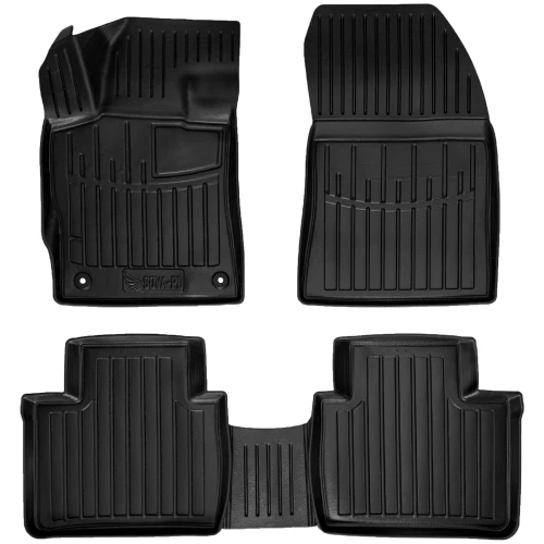 Dywaniki gumowe 3D korytka Peugeot 408 P54 (od 2022) suv coupe z wyjątkiem wersji Hybrid (MHEV) oraz GT