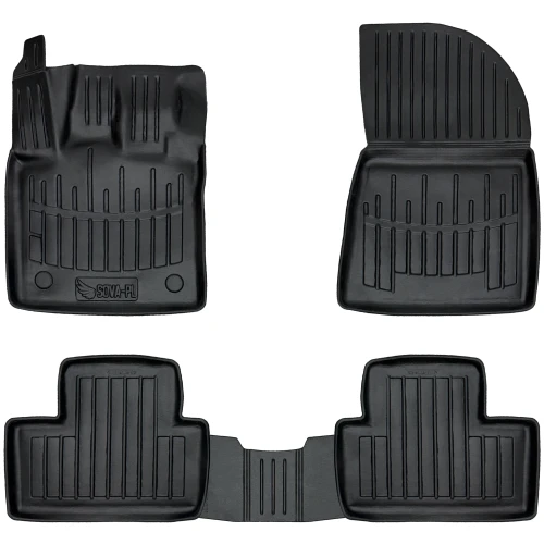 Dywaniki gumowe 3D korytka Renault Captur II JB/JE (od 2019) suv wraz z E-TECH Hybrid (HEV)