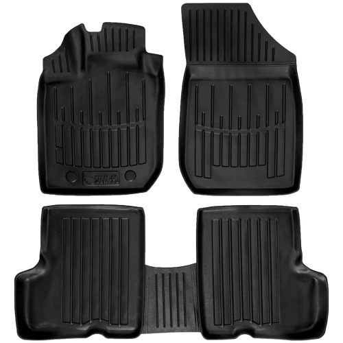 Dywaniki gumowe 3D korytka Renault Logan I (2004-2012) sedan