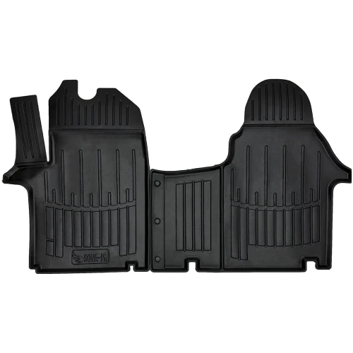 Dywaniki gumowe 3D korytka Renault Trafic II (2001-2014) van wersja 3 osobowa (1+2)