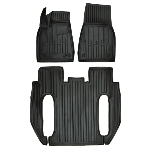 Dywaniki gumowe 3D korytka Tesla Model X (2015-2021) suv wersja 6 osobowa