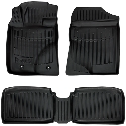 Dywaniki gumowe 3D korytka Toyota Avensis II T25 (2003-2009) kombi, sedan, liftback