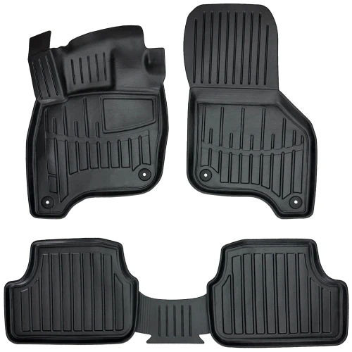 Dywaniki gumowe 3D korytka Volkswagen e-Golf (2014-2020) hatchback wersja Electric (BEV)