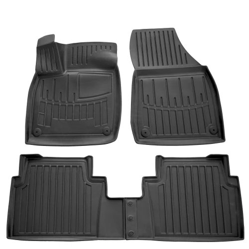 Dywaniki gumowe 3D korytka Volkswagen ID.6 (od 2021) suv wersja 6/7 osobowa
