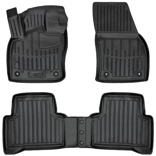 Dywaniki gumowe 3D korytka Volkswagen Touran III (od 2015) minivan