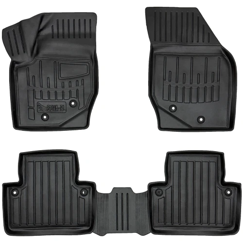 Dywaniki gumowe 3D korytka Volvo XC90 I (2002-2014) suv 1 i 2 rząd