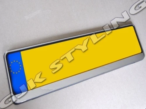 Ramka do tablic rejestracyjnych - Chromowana