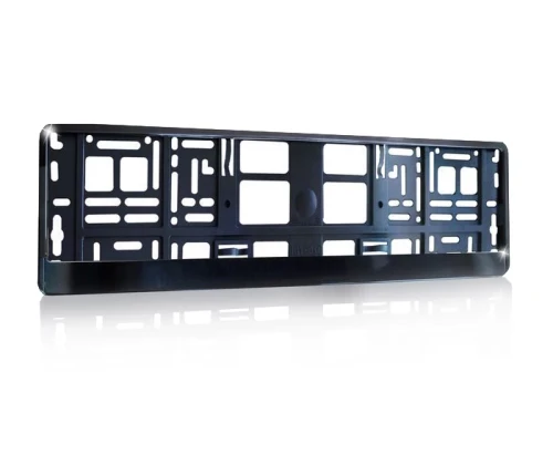 Ramka do tablic rejestracyjnych - Czarna metalizowana