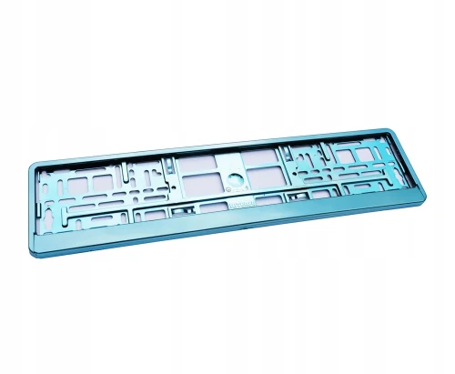 Ramka do tablic rejestracyjnych - Turkusowa metalizowana
