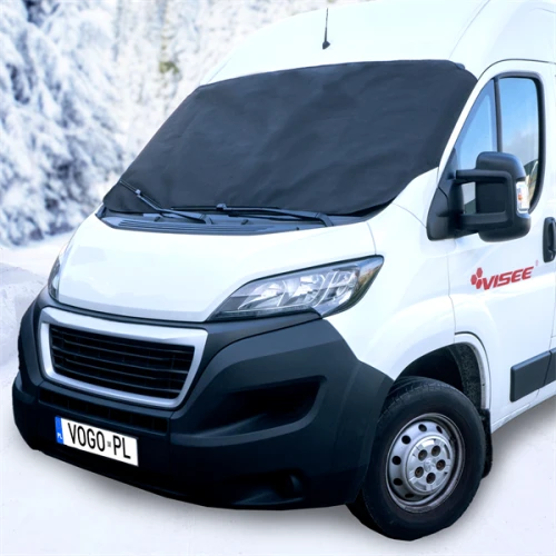 Mata na przednią szybę do busa mrozoodporna antyszronowa na zimę duża